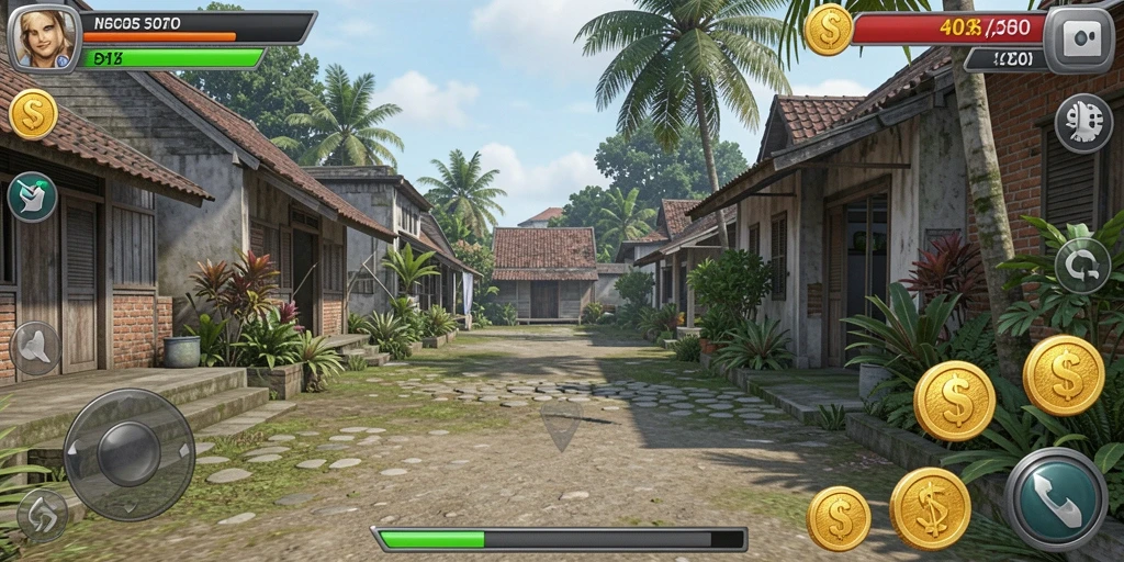 Fitur multiplayer untuk bermain dengan teman secara online.