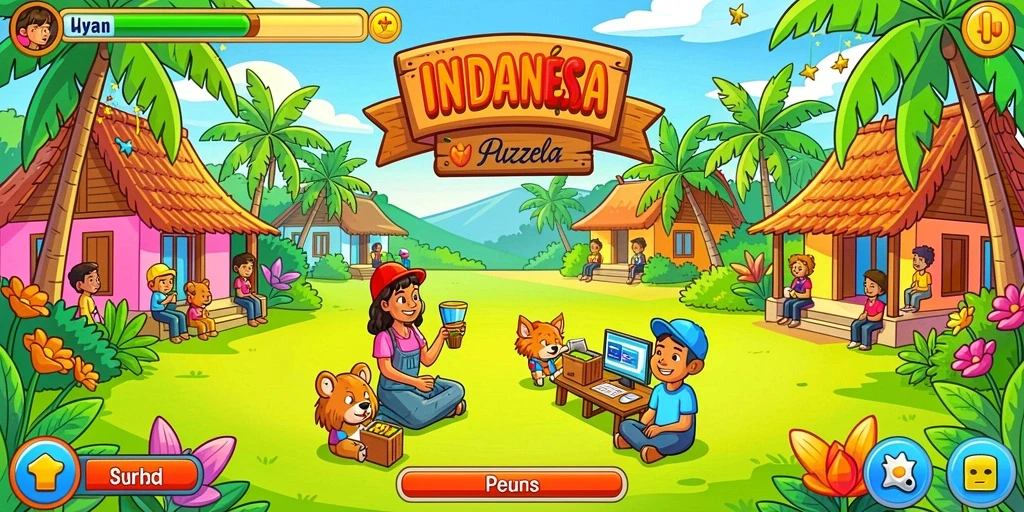 Interaksi seru antara pemain di arena pertarungan.