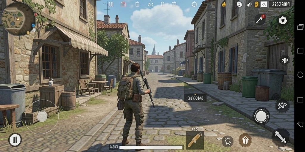 Tangkapan layar menunjukkan interaksi sosial di dalam game.