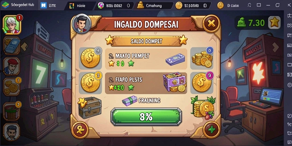 Menu utama yang mudah dinavigasi.