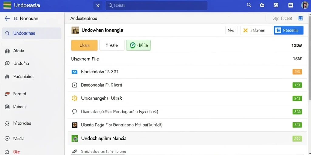 Tampilan antarmuka permainan yang mudah digunakan.