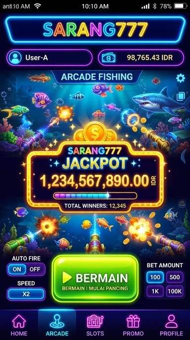 sarang777 — layar beranda
